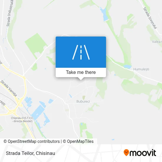 Strada Teilor map