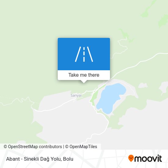 Abant - Sinekli Dağ Yolu map