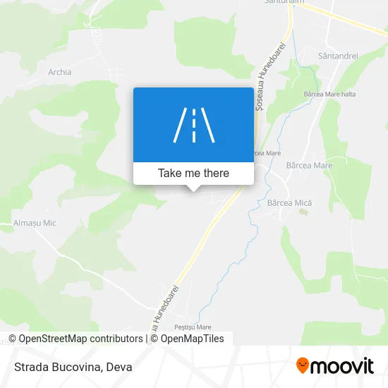 Strada Bucovina map