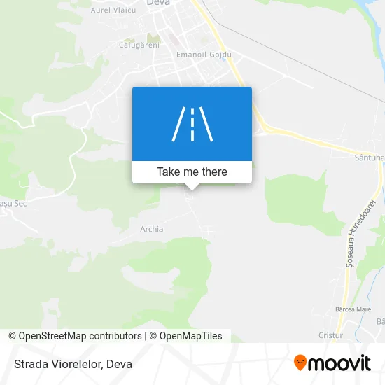 Strada Viorelelor map