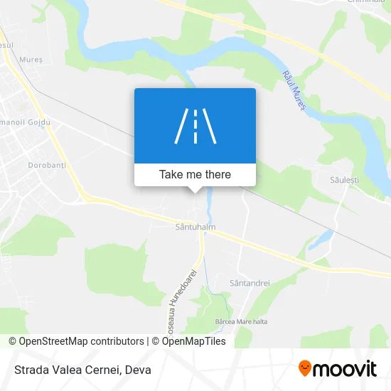 Strada Valea Cernei map