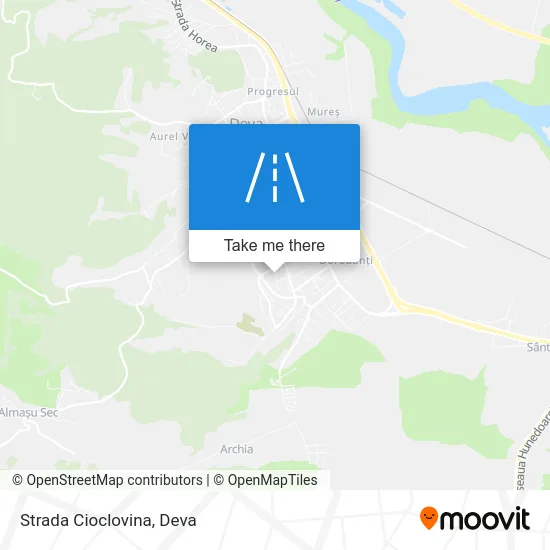 Strada Cioclovina map