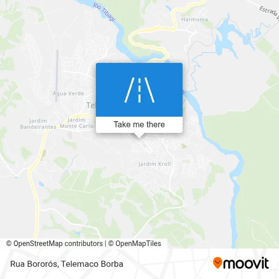 Rua Bororós map