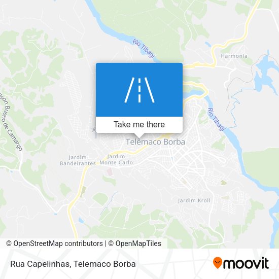 Rua Capelinhas map