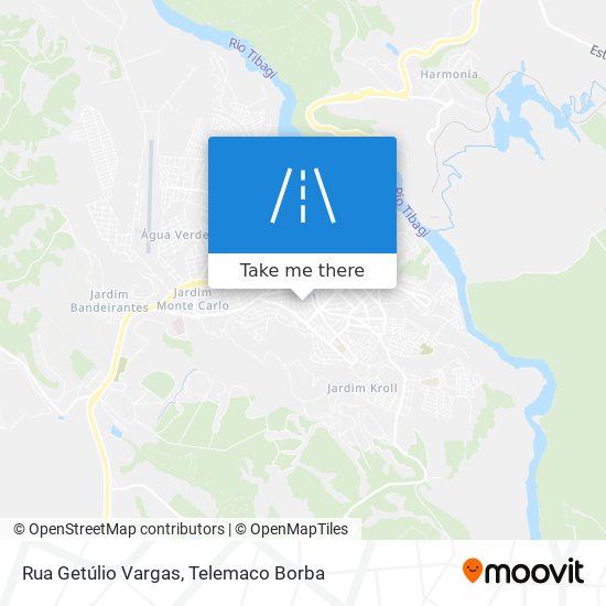 Mapa Rua Getúlio Vargas