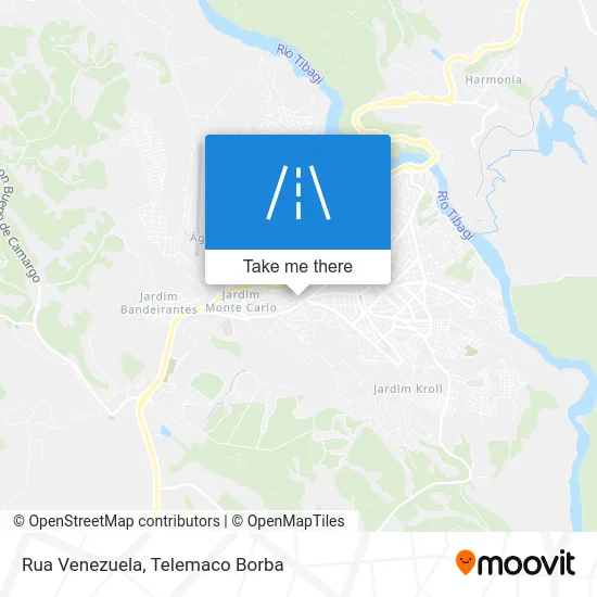 Rua Venezuela map