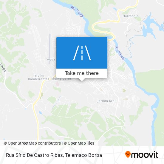 Mapa Rua Sírio De Castro Ribas