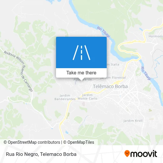 Rua Rio Negro map