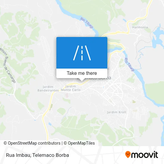 Rua Imbau map