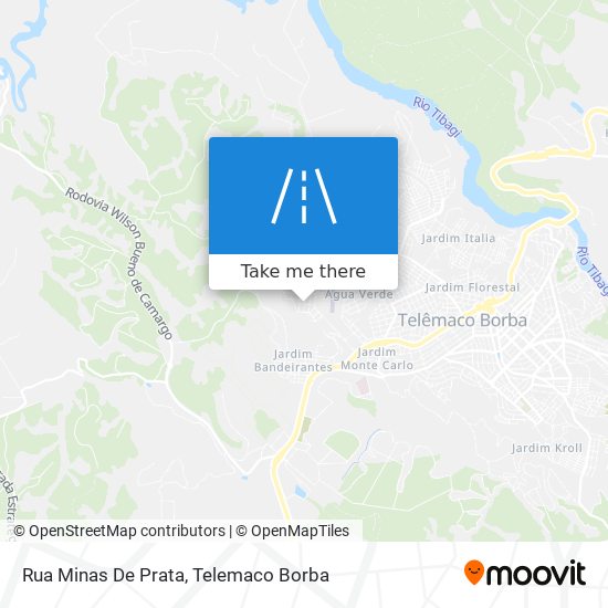 Mapa Rua Minas De Prata