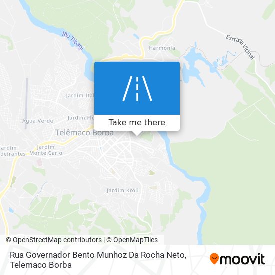 Mapa Rua Governador Bento Munhoz Da Rocha Neto