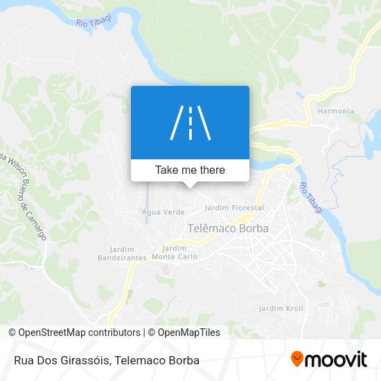 Rua Dos Girassóis map