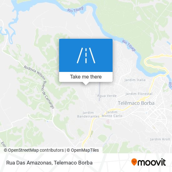 Rua Das Amazonas map