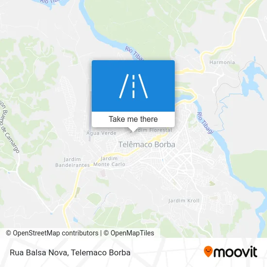 Rua Balsa Nova map