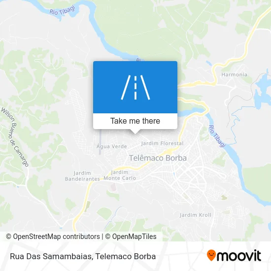 Rua Das Samambaias map