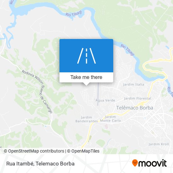 Mapa Rua Itambé