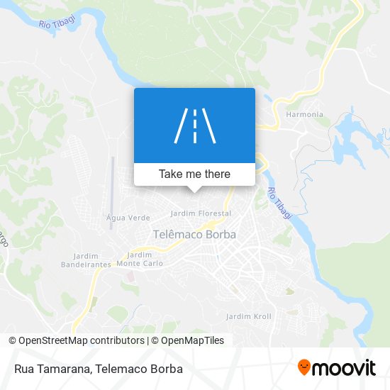 Mapa Rua Tamarana