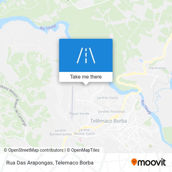 Rua Das Arapongas map