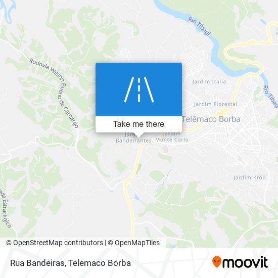 Mapa Rua Bandeiras