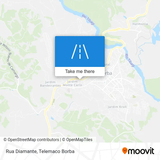 Rua Diamante map
