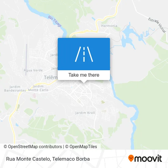 Rua Monte Castelo map