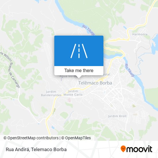 Rua Andirá map