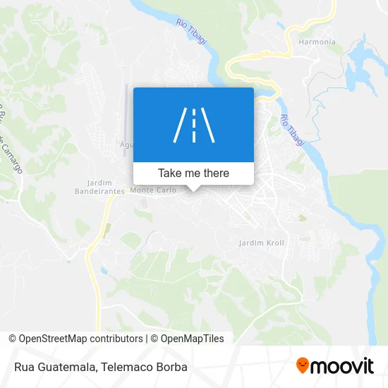 Rua Guatemala map