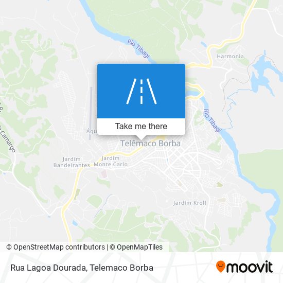 Mapa Rua Lagoa Dourada