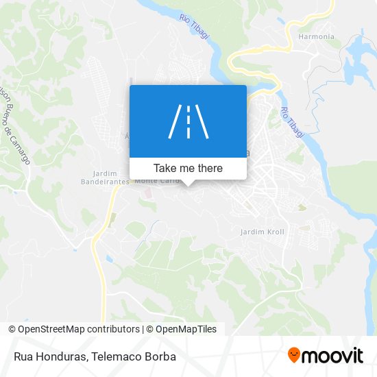 Rua Honduras map