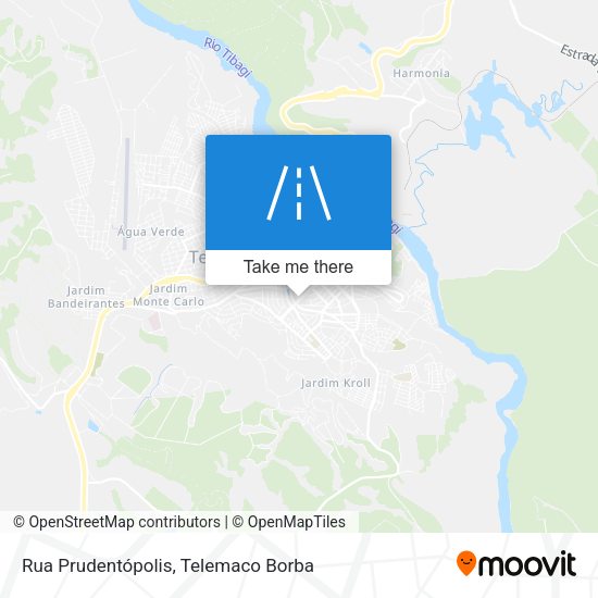 Rua Prudentópolis map