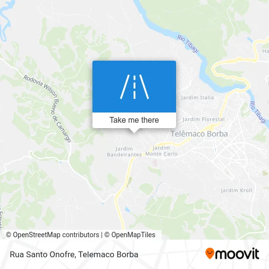 Rua Santo Onofre map