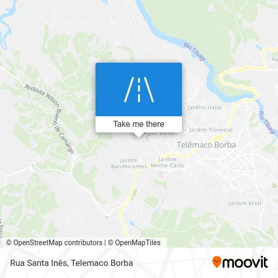 Rua Santa Inês map