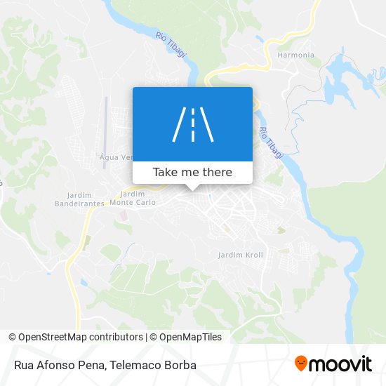 Mapa Rua Afonso Pena