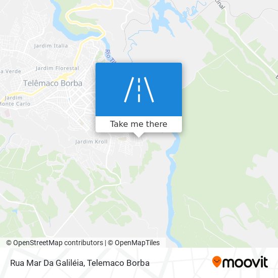 Mapa Rua Mar Da Galiléia