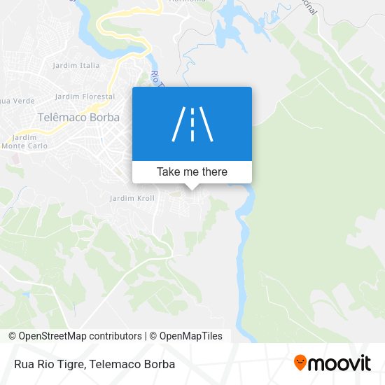 Rua Rio Tigre map