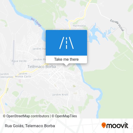 Rua Goiás map