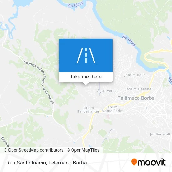 Rua Santo Inácio map
