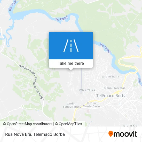 Rua Nova Era map