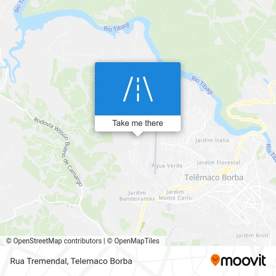 Rua Tremendal map