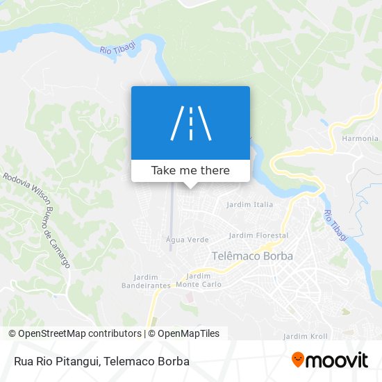 Rua Rio Pitangui map