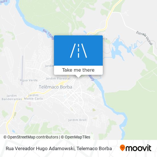 Mapa Rua Vereador Hugo Adamowski