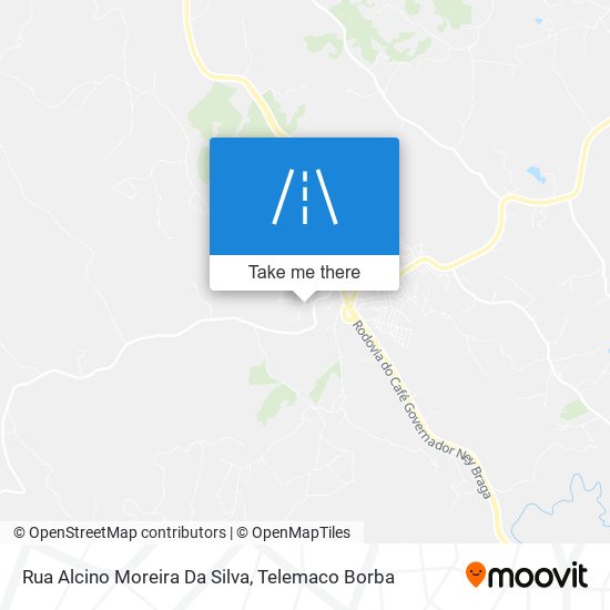 Mapa Rua Alcino Moreira Da Silva