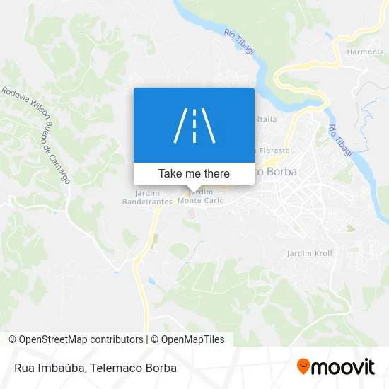Rua Imbaúba map