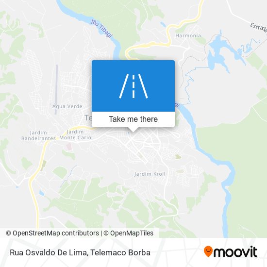 Mapa Rua Osvaldo De Lima