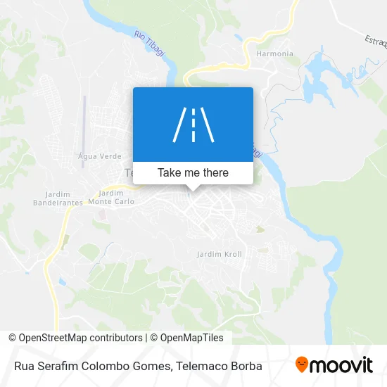 Rua Serafim Colombo Gomes map
