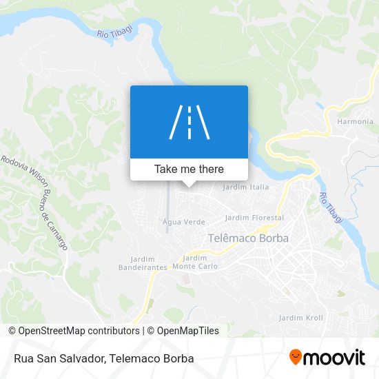 Rua San Salvador map