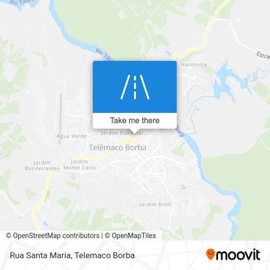 Rua Santa Maria map
