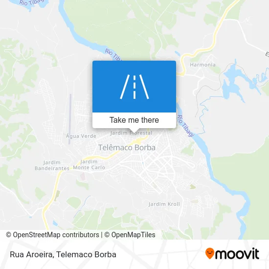 Rua Aroeira map