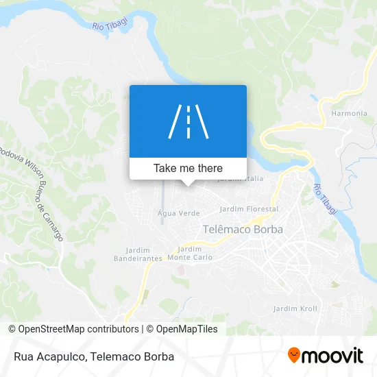 Rua Acapulco map