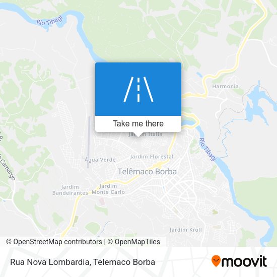 Rua Nova Lombardia map